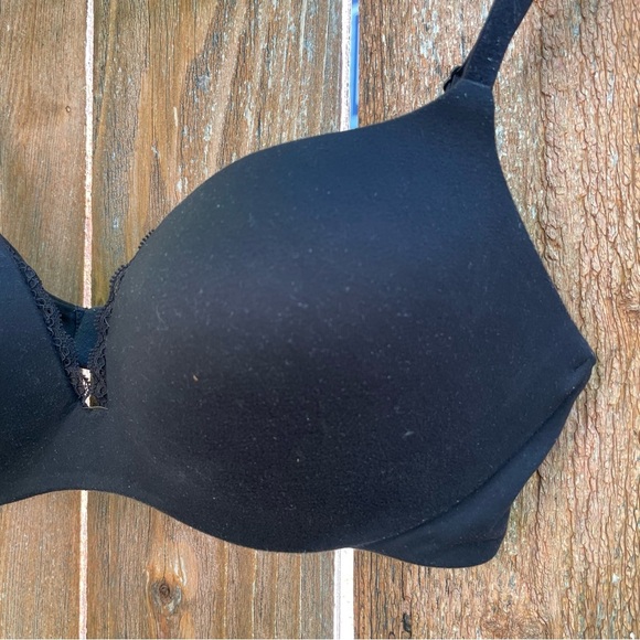 VICTORIAS SECRET Women’s Plunge Push Up Black Bra Size 34C - Picture 3 of 14